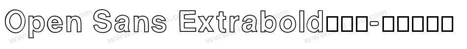 Open Sans Extrabold手机版字体转换